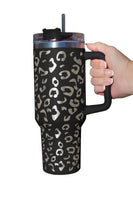 Black Leopard Spotted 304 Stainless Double Insulated Cup 40oz