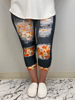 Orange Blossom Capri w/ Butt Pockets