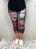 Ruby Red Capri w/ Butt Pockets