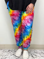 Rainbow Stripe Joggers w/ Pockets