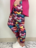 Knitted Heart Leggings w/ Pockets