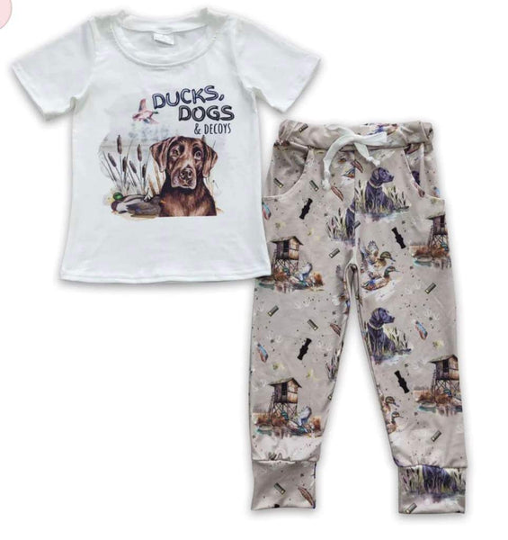 Pre Order - Ducks Dogs And Decoys Jogger Outfit