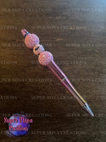 #23 Pink Camo Beaded Pen