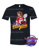 KC Super Bowl Champions Black or Red T-Shirts Made to Order