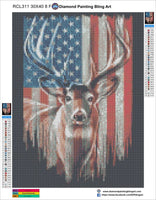 American Deer - Diamond Painting Bling Art