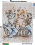 Basket of Kittens - Diamond Painting Bling Art