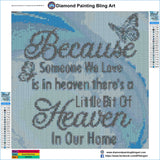 Because Someone is in Heaven- DPBA Exclusive - Diamond Painting Bling Art