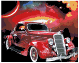 Classic Red Car - Diamond Painting Bling Art