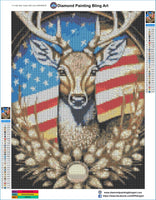 Deer Trophy USA - Diamond Painting Bling Art