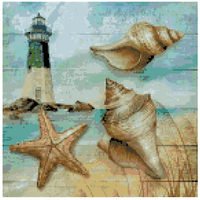Lighthouse Sea Shells - Diamond Painting Bling Art