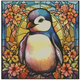 Penguin Stain Glass - Diamond Painting Bling Art