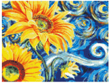 Sunflower Starry Night - Diamond Painting Bling Art