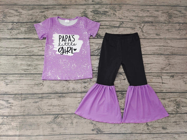 Pre Order - Papas Little Girl Purple Outfit