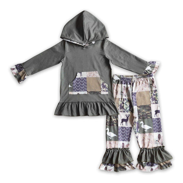 Pre Order - Deer Duck Camo Patchwork Outfit