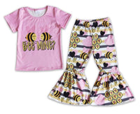Pre Order - Pink Bee Mine Bell Bottom Outfit