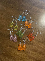 Handmade Mystery Color Gummy Bear Earrings