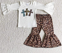 Pre Order - Three Crosses Easter Bell Bottom Outfit