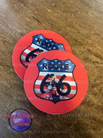 Route 66 Red Coasters