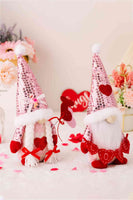 Mother's Day Sequined Heart Pointed Hat Faceless Gnome