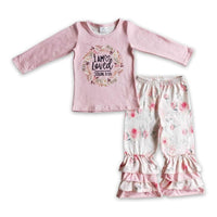 Pre Order - I’m Loved Pink Floral Outfit