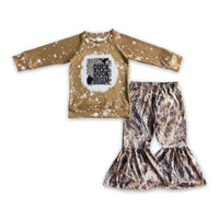 Pre Order - Duck Bleached Shirt Camo Pants Hunting Outfit