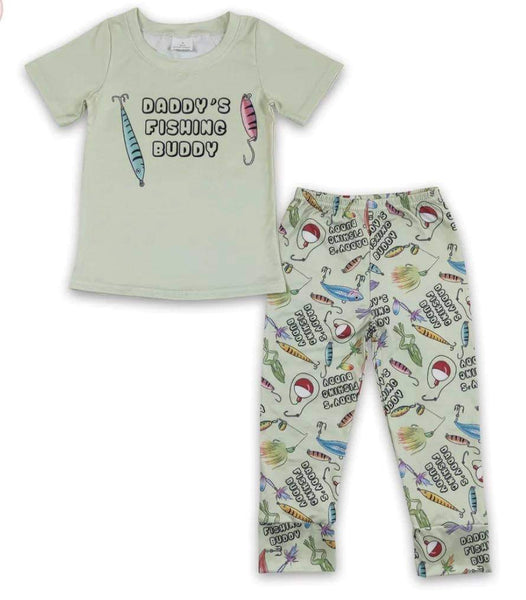 Pre Order - Daddy’s Fishing Buddy Boys Outfit