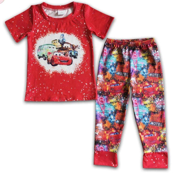 Pre Order - Red Cars Boys Outfit