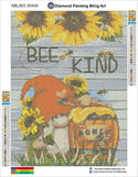 Bee Kind Honey Gnome - Diamond Painting Bling Art