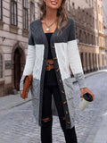 Pocketed Button Up Long Sleeve Cardigan
