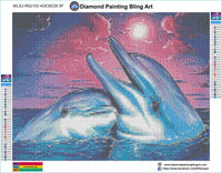 Crystal Dolphin Love - Diamond Painting Bling Art