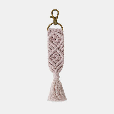 Cotton Cord Key Chain with Tassel