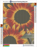 Dark Sunflowers - Diamond Painting Bling Art