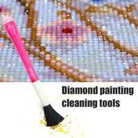 Dual-use Diamond Painting Point Drill Pen Sweep Brush - Diamond Painting Bling Art