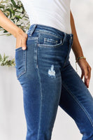 BAYEAS Distressed Cropped Jeans