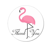 Flamingo 2.5" Thank You Stickers