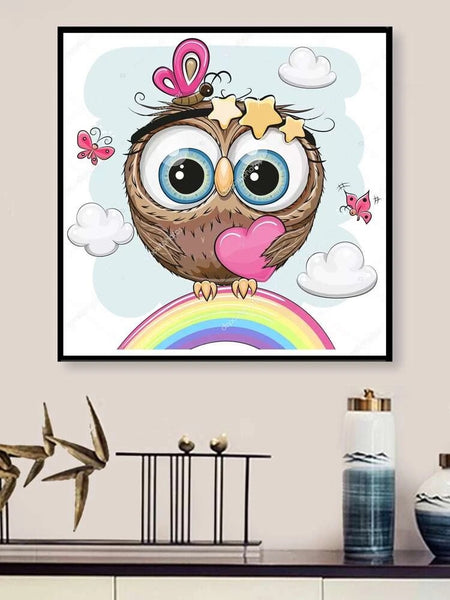 Cartoon Owl Pattern Diamond Painting Without Frame