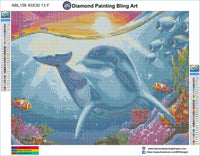 Smiling Dolphin - Diamond Painting Bling Art
