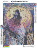Wolf Dreamcatcher - Diamond Painting Bling Art